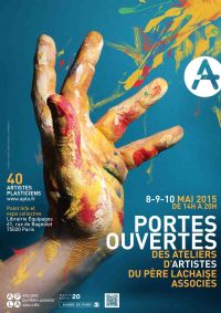27e Portes ouvertes des Ateliers du Père Lachaise Associés. Du 8 au 10 mai 2015 à Paris20. Paris.  14H00